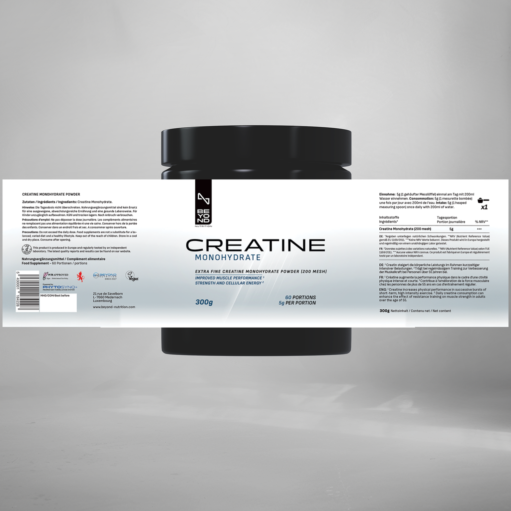 Kreatin Monohydrate Pulver, 300g