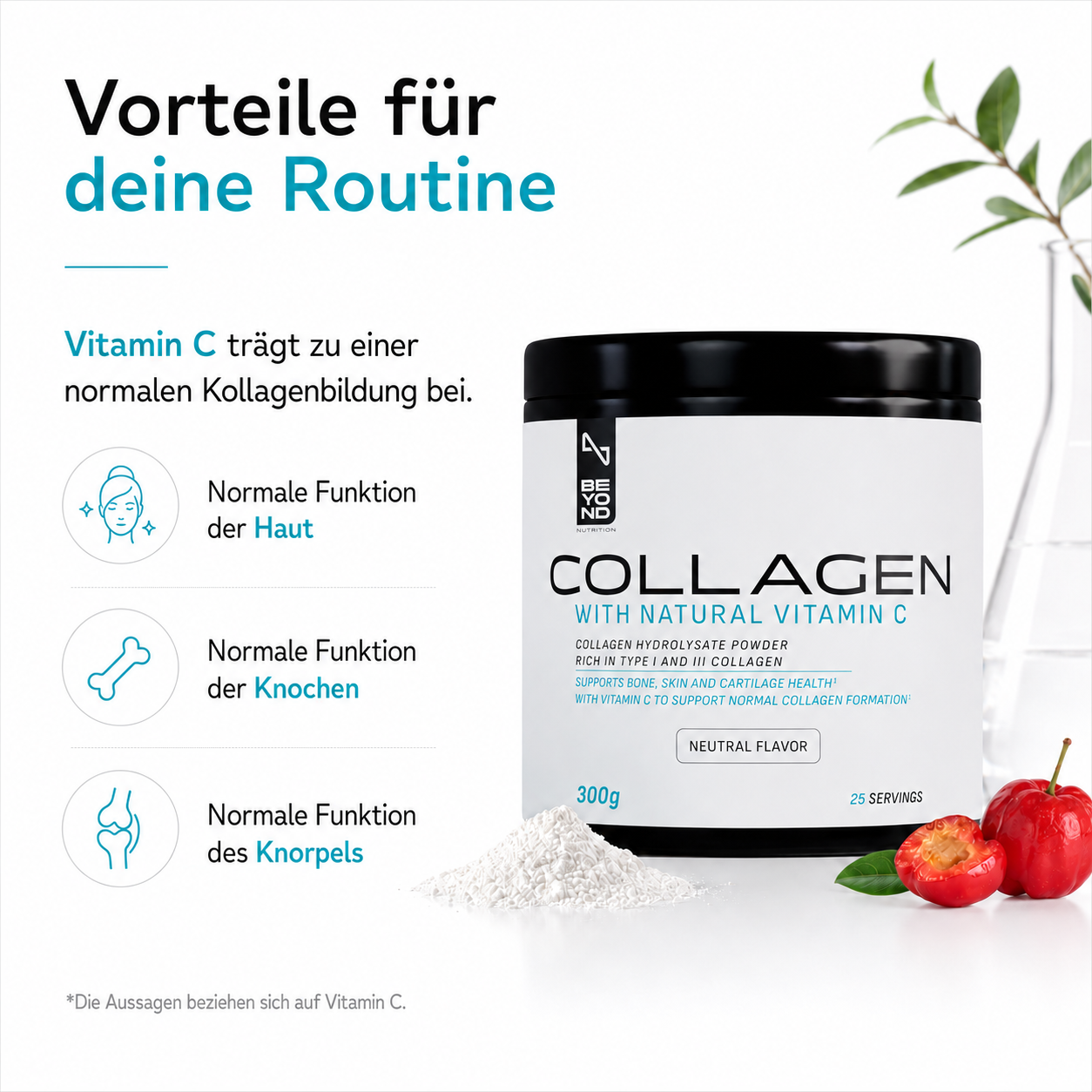 Collagen Peptide + Vitamin C, 300g